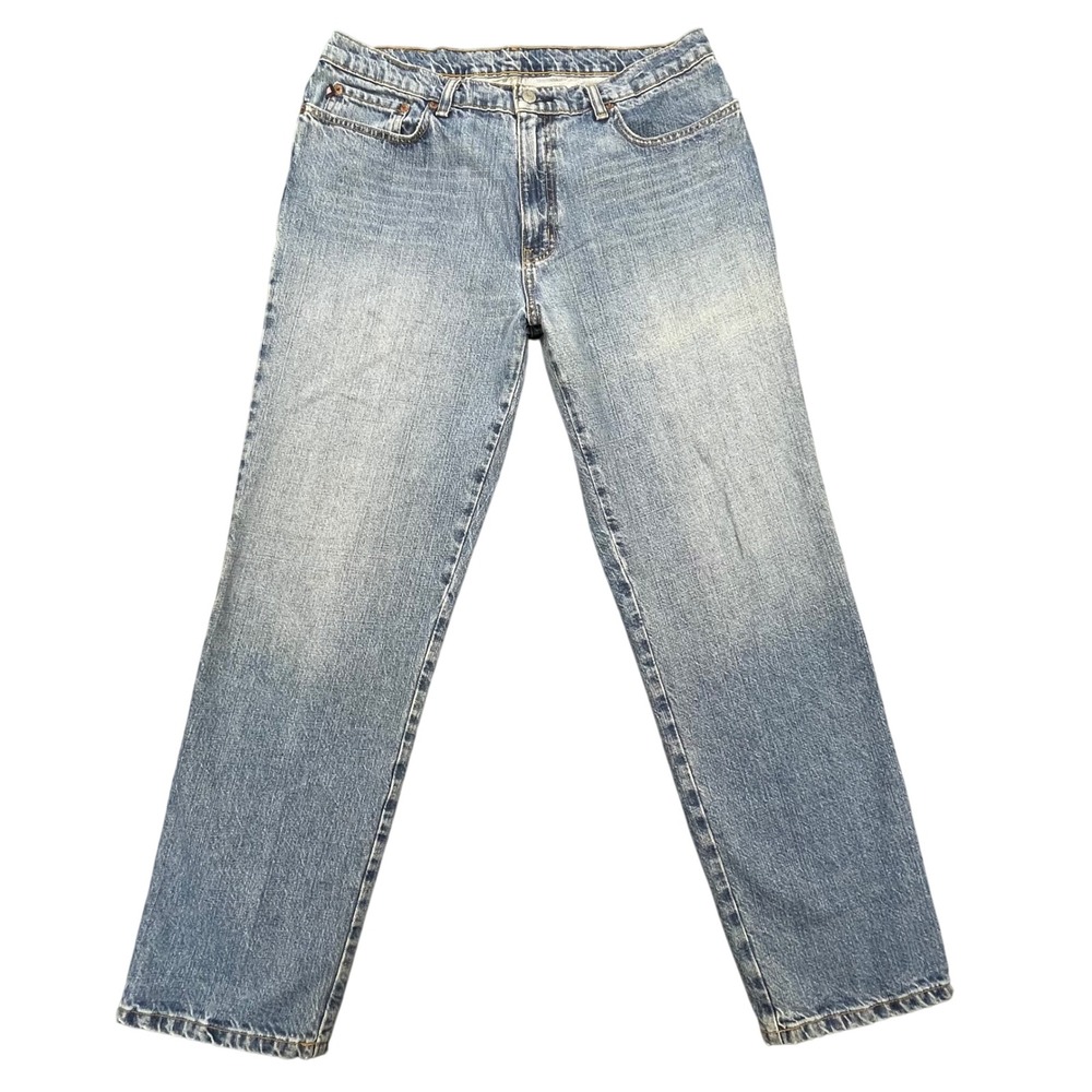 VTG RL Polo Jeans Co Ralph Lauren Blue Saturday Straight Leg Jeans Womens 14x32